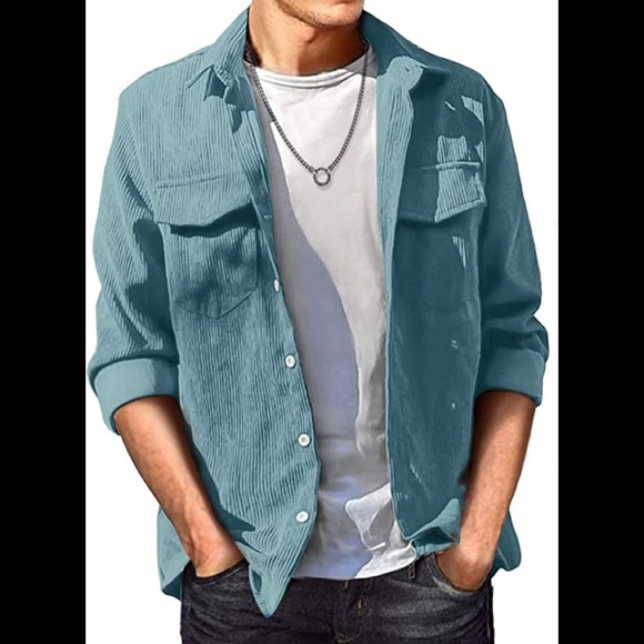 Other - New Mens Lightweight Corduroy Jacket Button Closure Multiple Sizes